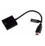 KABELL GEMBIRD ADAPTOR HDMI to VGA + 3.5 mm AUDIO