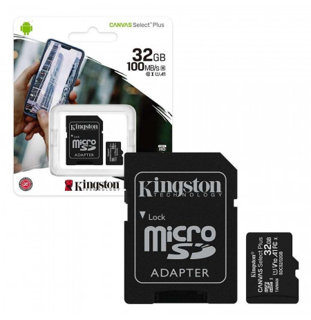 Karte Memorie microSD Kingston 32GB Canvas Select Plus