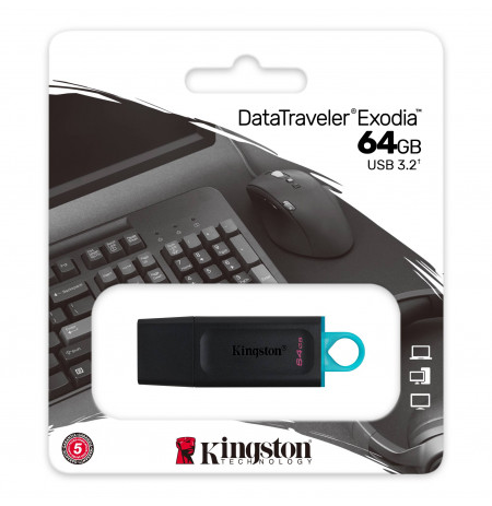 USB Kingston 64GB Data Travel Exodia 3.2