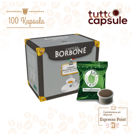 Caffè Borbone Espresso Point Decaffeinato, Perzierje Kompatibile Me Espresso Point® (100 Kapsula)