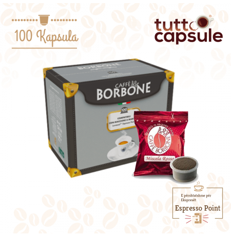 Caffè Borbone Espresso Point Rosso, Perzierje Kompatibile Me Espresso Point® (100 Kapsula)