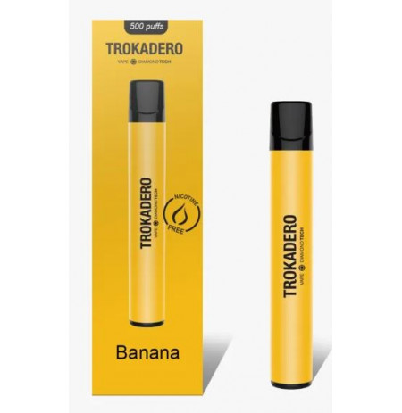 Vaps Trokadero 500 puffs Banana 0 Nikotine