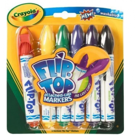 Markers Crayola 6 Flip Top