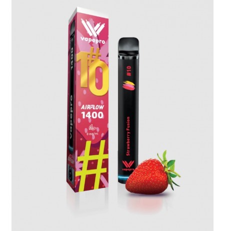 Vape Pro Strawberry 800 puff 0%