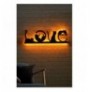 Decorative Led Lighting Wallxpert Cat Love - Yellow
