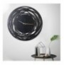 Decorative Metal Wall Clock Wallxpert Lines XL Black