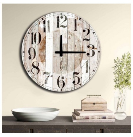 Decorative MDF Clock Wallxpert 5050MS-041 Multicolor