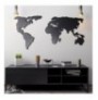Decorative Metal Wall Accessory Wallxpert World Map Silhouette Black