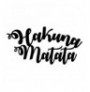 Decorative Metal Wall Accessory Wallxpert Hakuna Matata Black