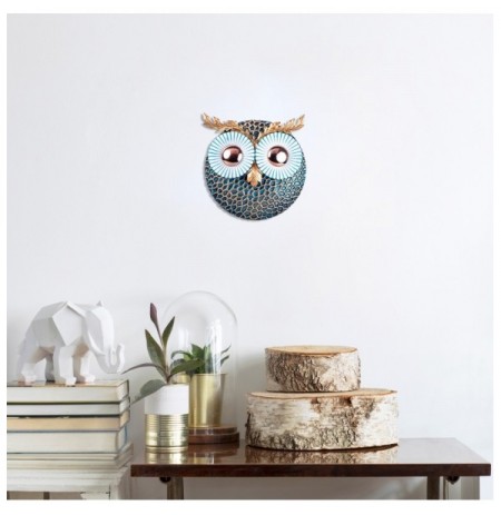Decorative Metal Wall Accessory Wallxpert Owl 3 - Copper Multicolor
