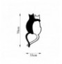 Decorative Metal Wall Accessory Wallxpert Love Cats - 478 Black