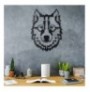 Decorative Metal Wall Accessory Wallxpert Wolf v11 Black