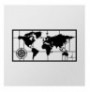 Decorative Metal Wall Accessory Wallxpert World Map Metal Decor 7 Black