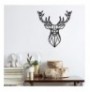 Decorative Metal Wall Accessory Wallxpert Deer4 - Black
