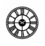 Decorative Metal Wall Clock Wallxpert Metal Wall Clock 10 - Black Black