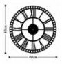 Decorative Metal Wall Clock Wallxpert Metal Wall Clock 10 - Black Black