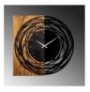 Dekore druri Wallxpert Wooden Clock 39 Light WalnutBlack
