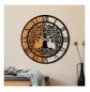 Dekore druri Wallxpert Wooden Clock - 64 WalnutBlack