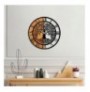 Dekore druri Wallxpert Wooden Clock - 64 WalnutBlack