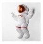 Decorative Object Aberto Design Peace Sign Astronaut - 3 White Bronze