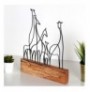 Decorative Object Aberto Design Giraffe 3 - Black Black