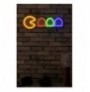 Ndriçim Plastik dekorativ Led Wallxpert Pacman - Multicolor