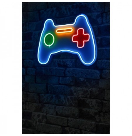 Ndriçim Plastik dekorativ Led Wallxpert Play Station Gaming Controller - Blue Multicolor