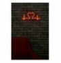 Ndriçim Plastik dekorativ Led Wallxpert Love Rhythm - Red