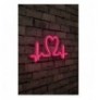 Ndriçim Plastik dekorativ Led Wallxpert Love Rhythm - Pink Pink