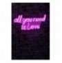 Ndriçim Plastik dekorativ Led Wallxpert All You Need is Love - Pink