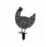 Set Pula metalike dekoruese per kopesht Aberto Design Chickens Black