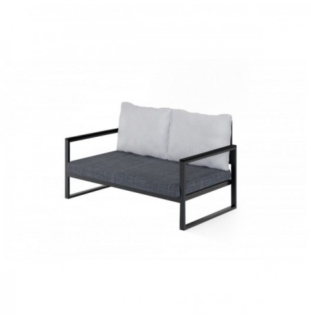 Sofa per kopesht Hannah Home MTLBHC120002 Grey Black