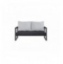 Sofa per kopesht Hannah Home MTLBHC120001 Anthracite Black