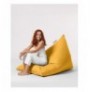 Bean Bag për kopsht Hannah Home Pyramid Big Bed Pouf - Yellow Yellow
