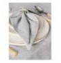 Tablecloth Set (8 Pieces) L'essentiel Pera - Grey Grey