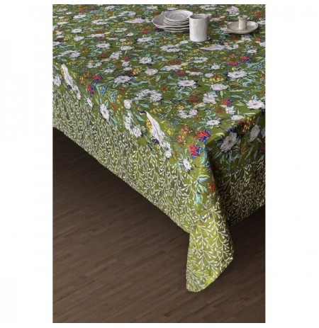 Mbulese tavoline Hermia Green Flower 160 x 160 cm