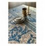 Tablecloth Hermia Blue Ethnic 135 x 200 Blue White