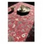 Tablecloth Hermia Burgundy Flower 160 x 260 Claret Red