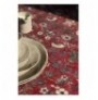 Tablecloth Hermia Burgundy Flower 160 x 260 Claret Red