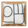 Set Mbulese Jasteku Aberto Design Mithra Organic Woven Punch Pillow Set Cover Grey