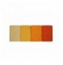 Set peshqir Banjo (4 Pc) L'essentiel Rainbow Yellow Light Orange