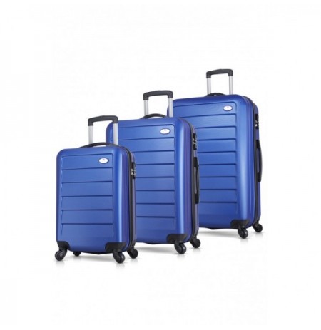 Suitcase Set (3 Pieces) Lucky Bees Ruby - MV6264 Blue