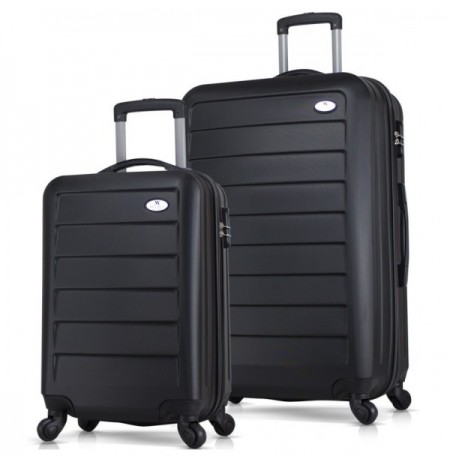 Suitcase Set (2 Pieces) Lucky Bees Ruby - MV8091 Black
