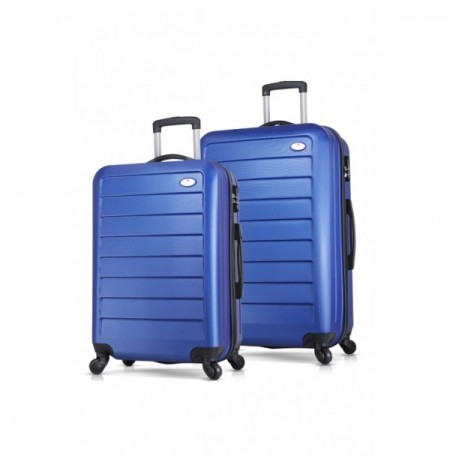 Suitcase Set (2 Pieces) Lucky Bees Ruby - MV6479 Blue