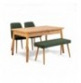 Set tavoline & karrige (4 Pc) Hannah Home Santiago Atlantice -Green