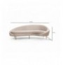 3-Seat Sofa Hannah Home Eses Right - Beige Beige