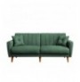 3-Seat Sofa-Bed Hannah Home Aqua-Green Green