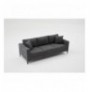 3-Seat Sofa Hannah Home Berlin - Anthracite, Black AnthraciteBlack