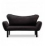 2-Seat Sofa-Bed Hannah Home Chatto - Black Black