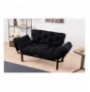 2-Seat Sofa-Bed Hannah Home Nitta - Black Black